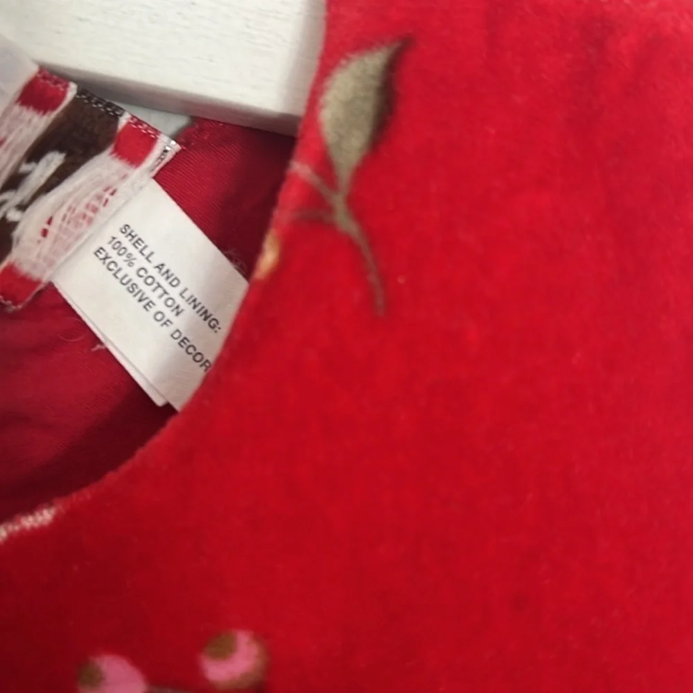 Gap “original” red velvet baby girls dress size 2 retro vintage gorgeous